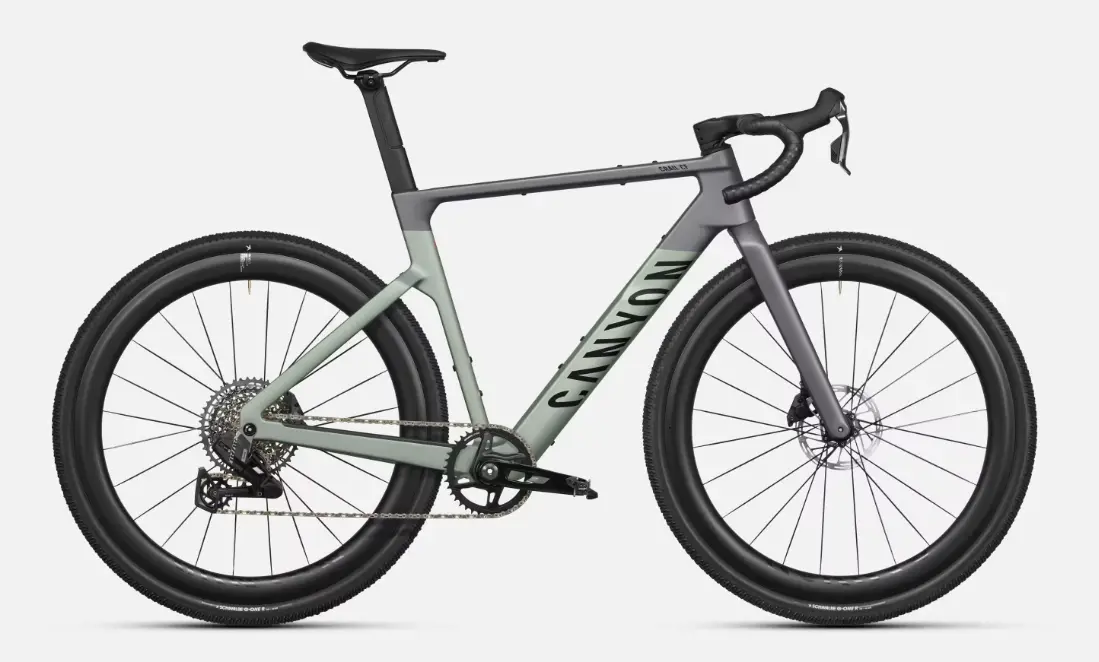 Photo: mizubikes.com New Canyon Grail Gravel Bike: 57mm Tire Clearance and Fast Ride