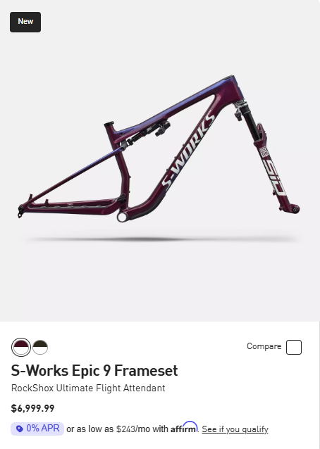S-Works Epic 9 Frameset