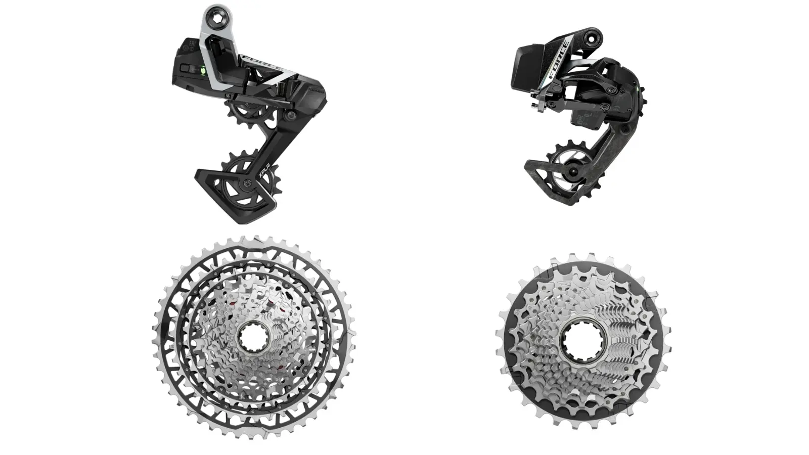 SRAM Force E1 2x vs 1x vs XPLR: Gearing and Gear Jumps Compared