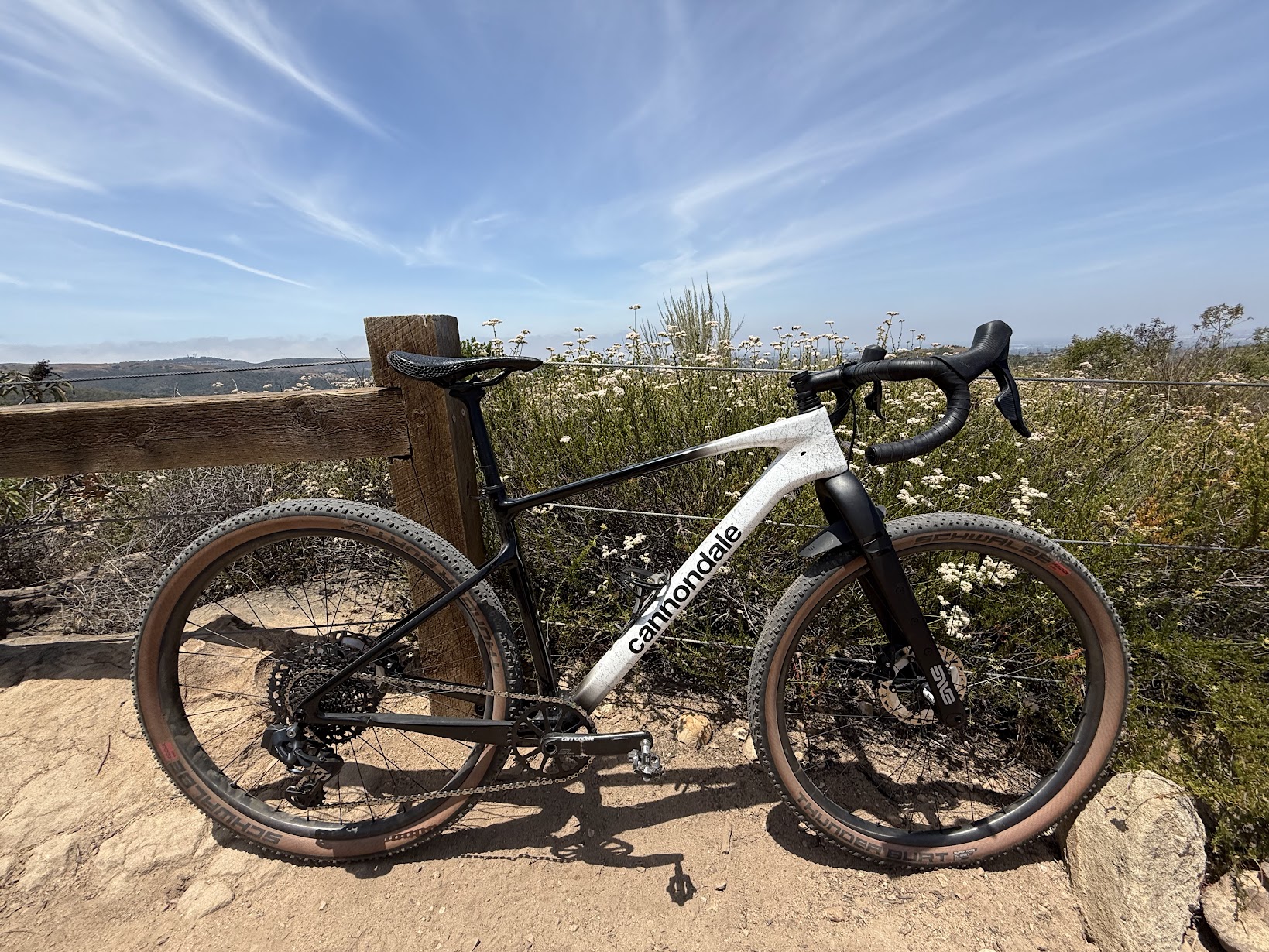 Cannondale Scalpel HT with drop bars on Southern California trail